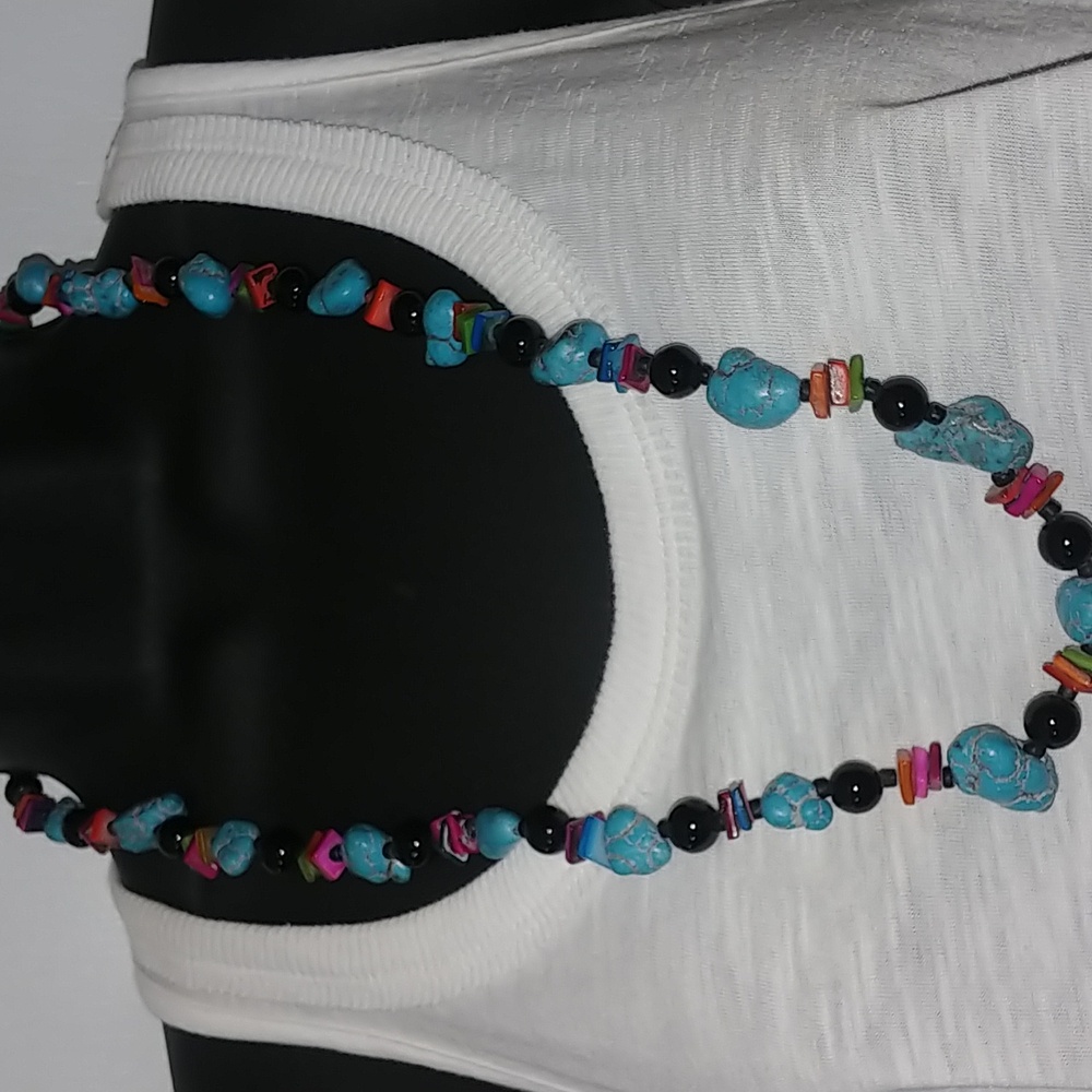 Handcrafted Natural Genuine Turquoise Necklace